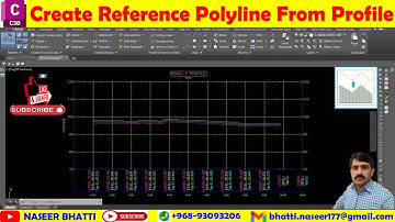 Create Reference Polyline from Profile | Raise or lower surface profile | Vertical Offset Profile