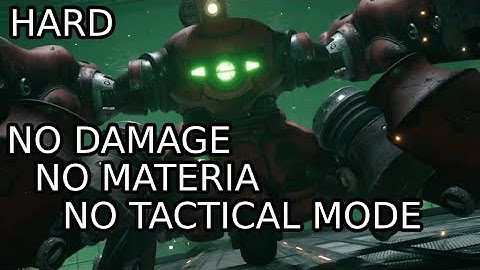 FINAL FANTASY VII REMAKE - SCORPION SENTINEL HARD NO DAMAGE NO MATERIA NO LIMIT BREAK