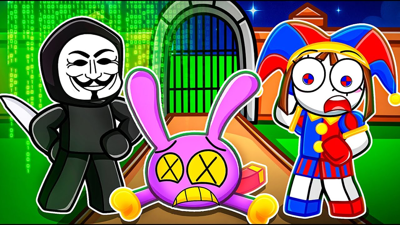 Pomni e jax no Murder Mistery mas TEM UM HACKER na PARTIDA | Circo Digital