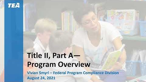Title II, Part A Program Overview