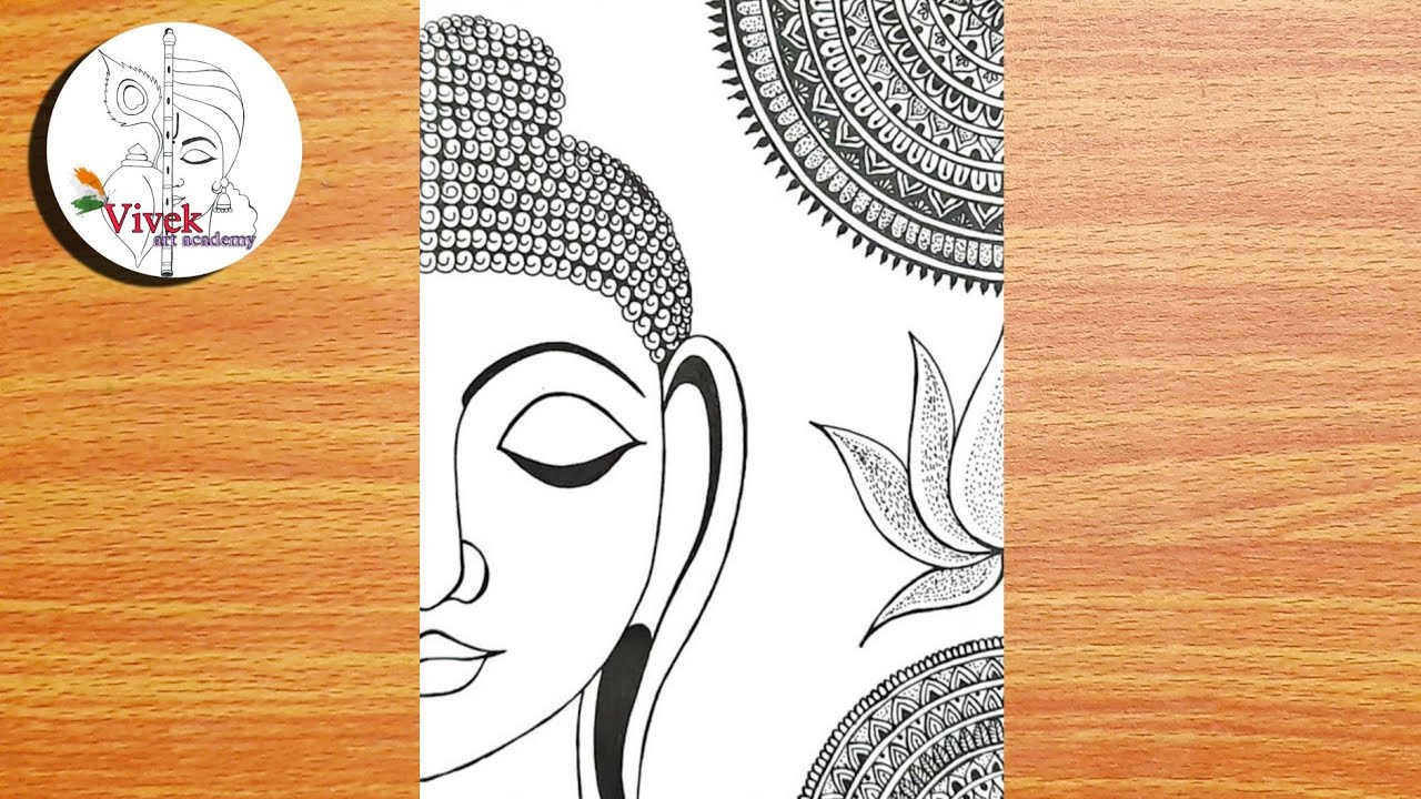 Buddha Drawing by Kavya Kamuju - Fine Art America