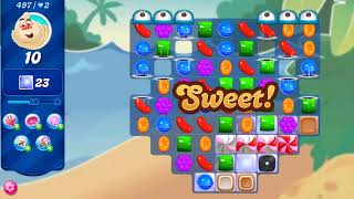 Candy Crush Saga Level 497 | All Level Gameplay Android,iOS - NEW UPDATE screenshot 4