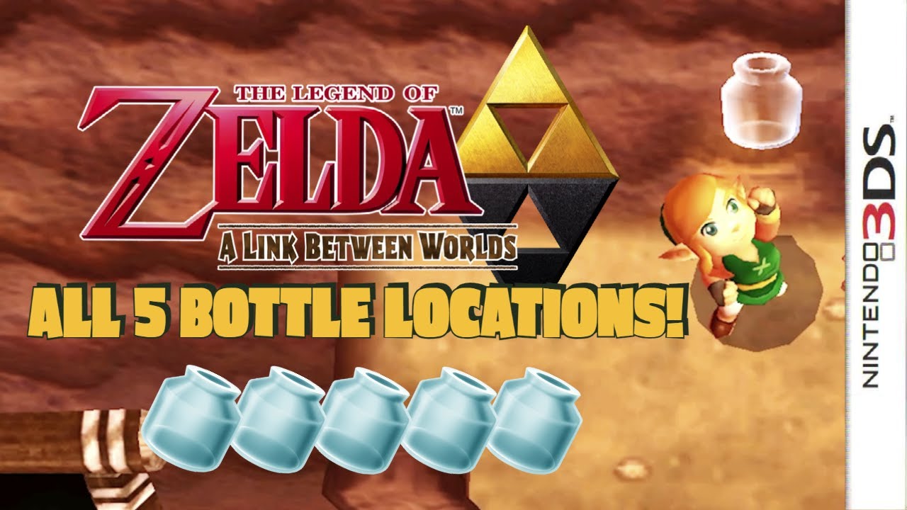 All 5 Bottle Locations in The Legend of Zelda A Link Between Worlds