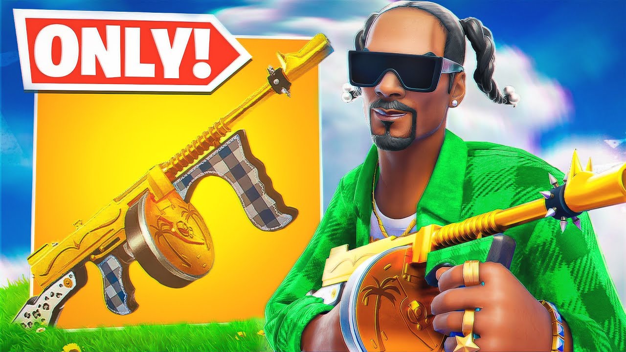Can I Get A VICTORY ROYALE Using Only Snoop Dogg's DRUM GUN?!