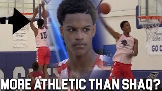 Shareef O'Neal Already More Athletic than SHAQ? Goes SUPER SAIYAN in 1st HS Senior Game