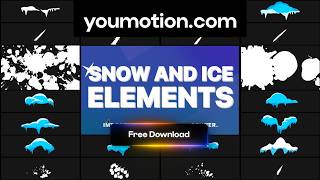 Snow And Ice Elements - Icicles, Snowdrifts & Wipes for AI Video (Ae, Pr, Dr, FCPX) Free screenshot 3