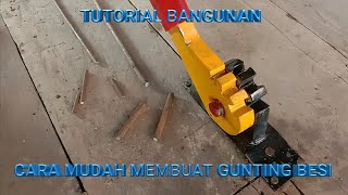 TUTORIAL BANGUNAN//CARA MUDAH MEMBUAT GUNTING BESI