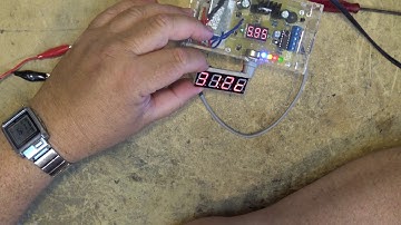 Unboxing and demo of a multi function temperature, volt meter, clock module
