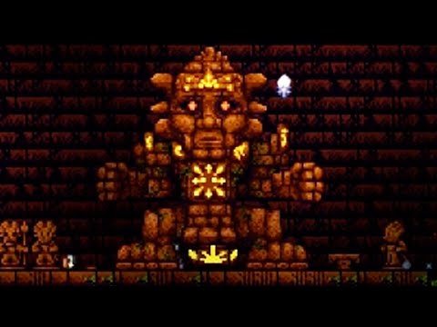 Terraria Golem fight - YouTube