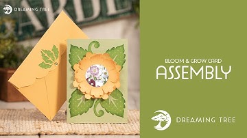 SVG File - Bloom and Grow Card - Assembly Tutorial (For Cricut, Silhouette, and ScanNCut)
