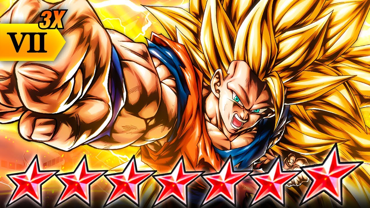 Dragon Ball Legends) 3x ZENKAI BUFFED LF SSJ3 DRAGON FIST GOKU