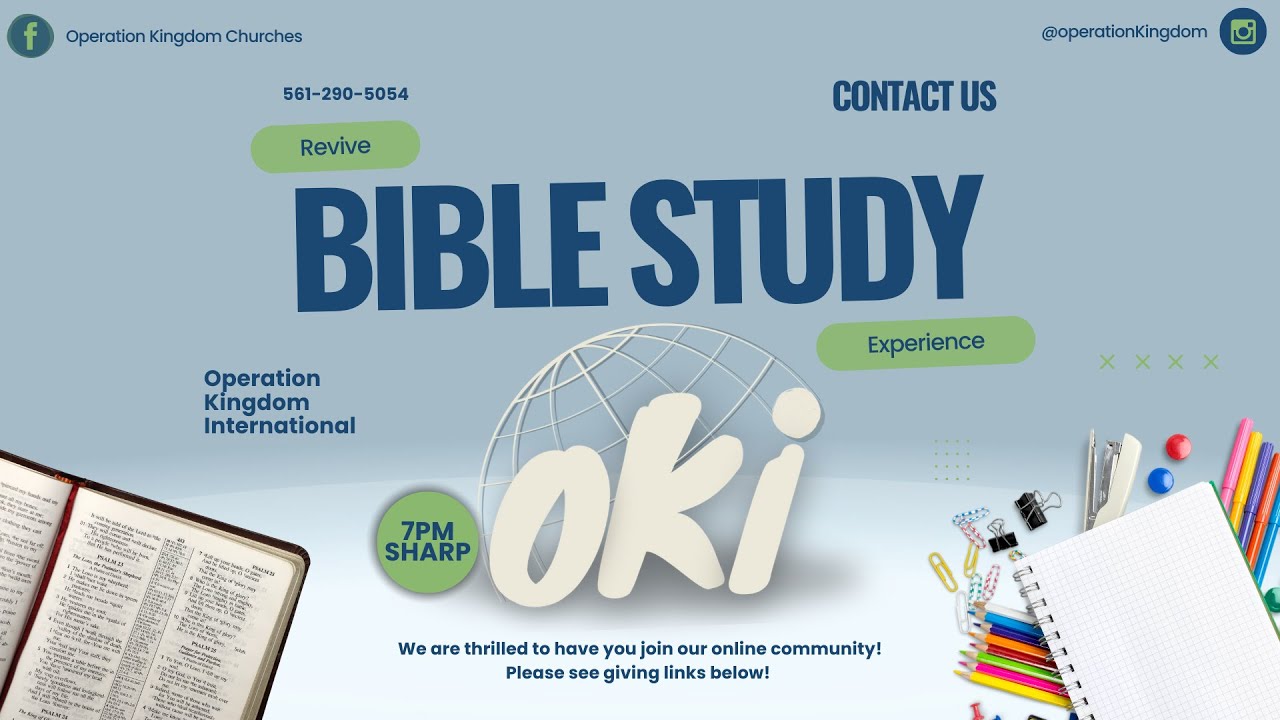 How Well Do You Know the Word? 💡 Bible Study Time! OKI Bible Study LIVE @7pm!