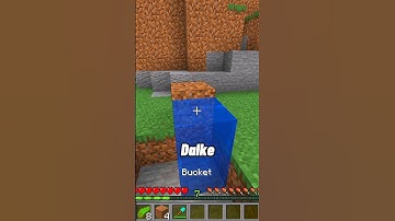 Infinite water source with one water bucket in Minecraft 😋 || #shorts #short #trending #viral