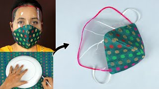 Full face protection mask making at home || Eye protection Face Mask Making