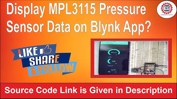 Display MPL3115 sensor data on Blynk app