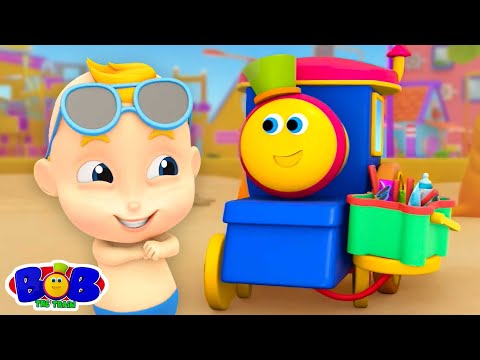 Bob The Train Gik Til Stranden Sjov Sang + Mere Førskolevideo På Dansk