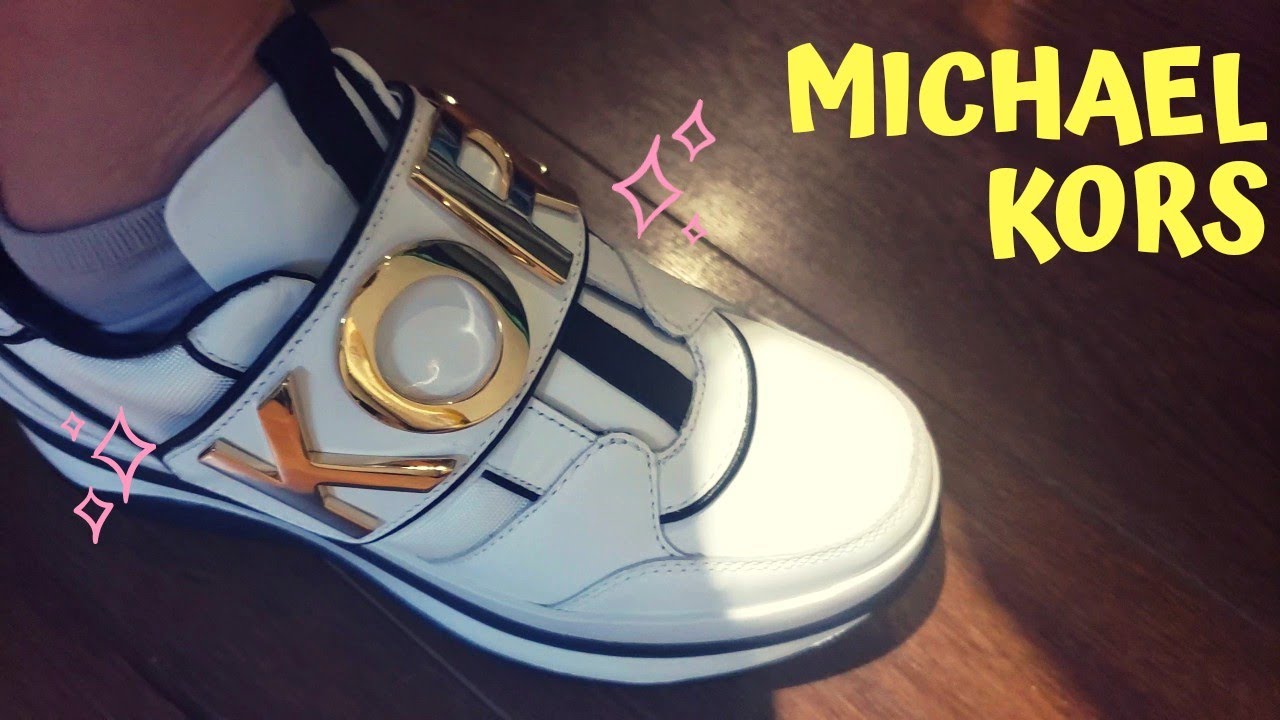 michael kors cortlandt embellished leather platform trainer