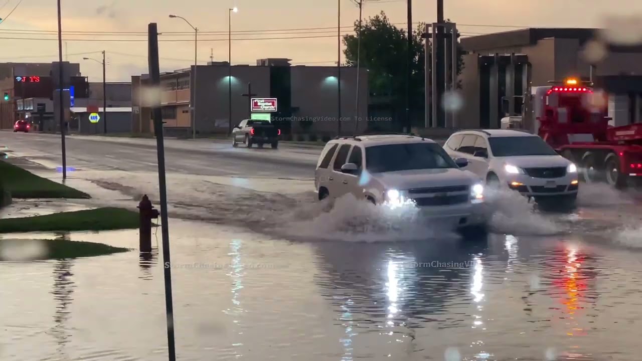Heavy Rains Cause Flash Flooding, Chickasha, OK - 5/27/2021