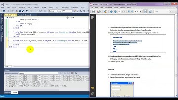 Video Praktikum 7 Procedure, Function, dan Module Pemrograman Visual