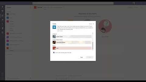 Adding Trello Board to a team