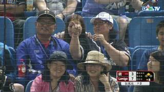 05/06 統一 vs Lamigo 八局下，陽耀勳敲出二壘安打