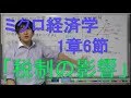 【ミクロ経済学】1章-6.税制の影響