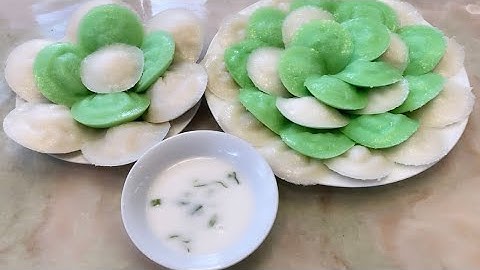 Làm bánh bò hấp( với nước cốt dừa)