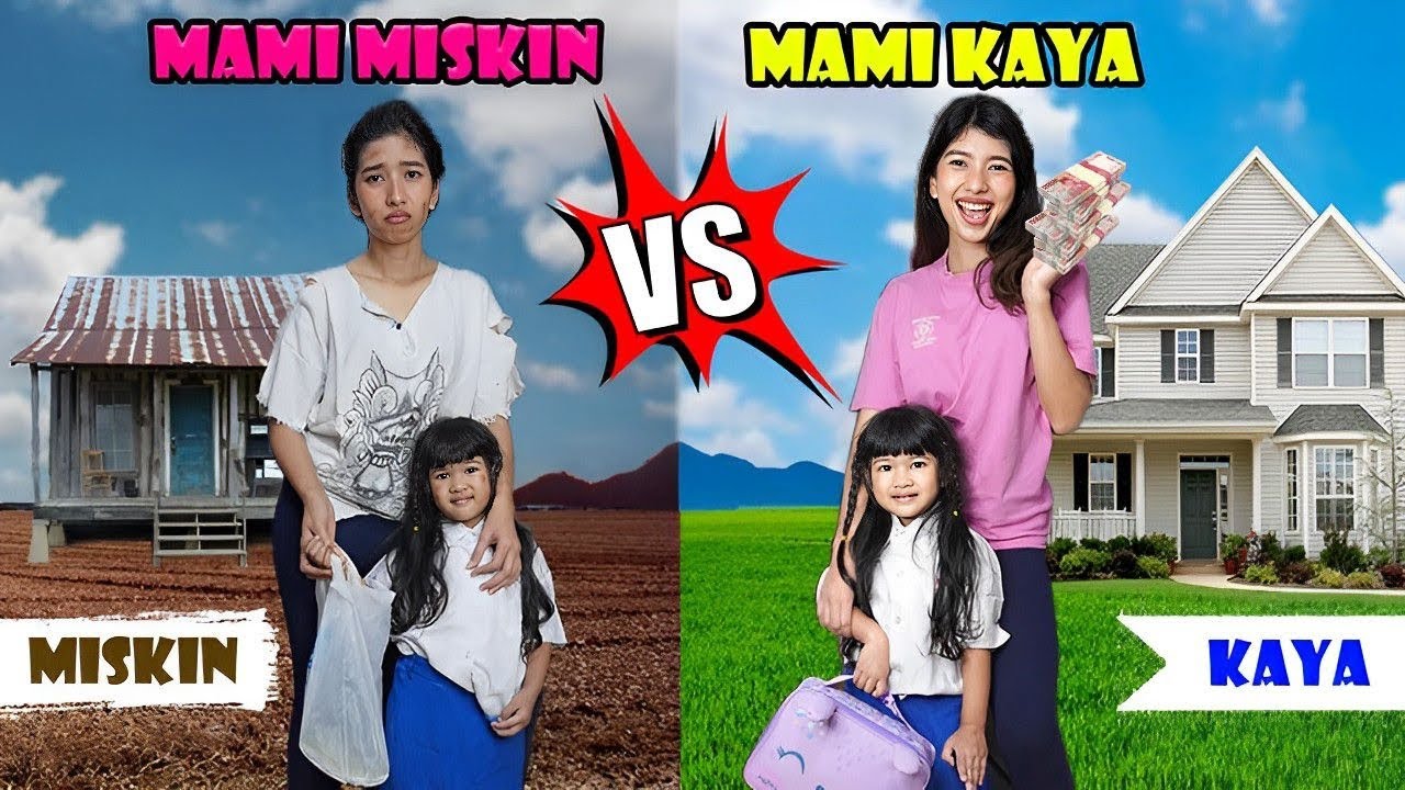 MAMI MISKIN VS MAMI KAYA 😰DOMINIQUE BINGUNG