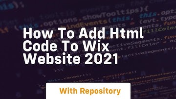 How to add html code to wix website 2021