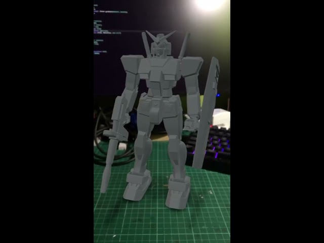 Video Demo: WebAR Gundam RX-78-2 using EchoAR