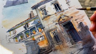 How Sketching Shadows-First Works Like Magic in Óbidos, Portugal (Ep.3)