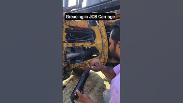 Greasing in JCB Carriage | #shorts #jcb #jcbvideo