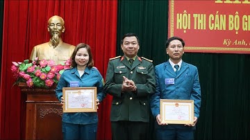 BCH Quân sự huyện tổ chức Hội thi cán bộ giảng dạy chính trị trong lực lượng vũ trang huyện năm 2023