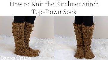 How to Knit the Kitchener Stitch, Top-down Sock Video Tutorial