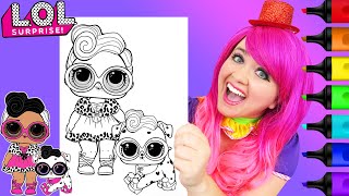 Coloring LOL Surprise Dollface & Dollmation Pet | Markers