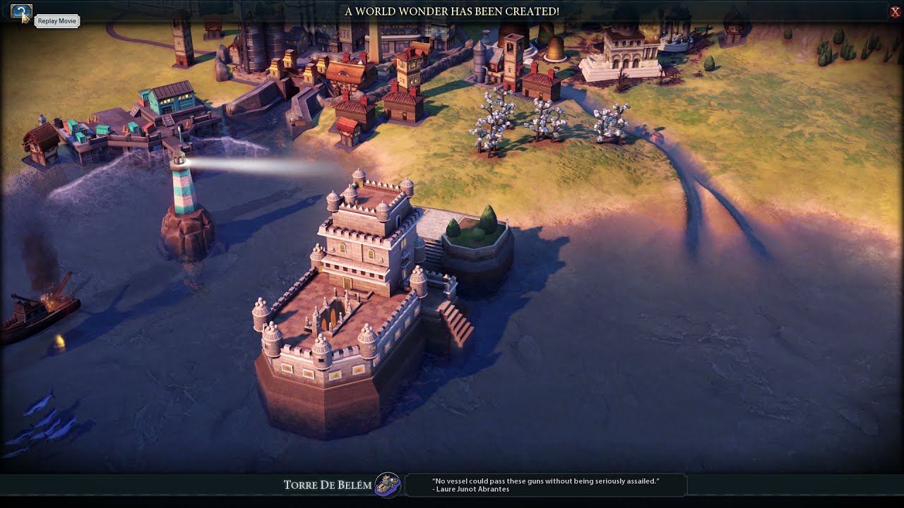 Civilization VI Wonder Movie Torre de Belém YouTube