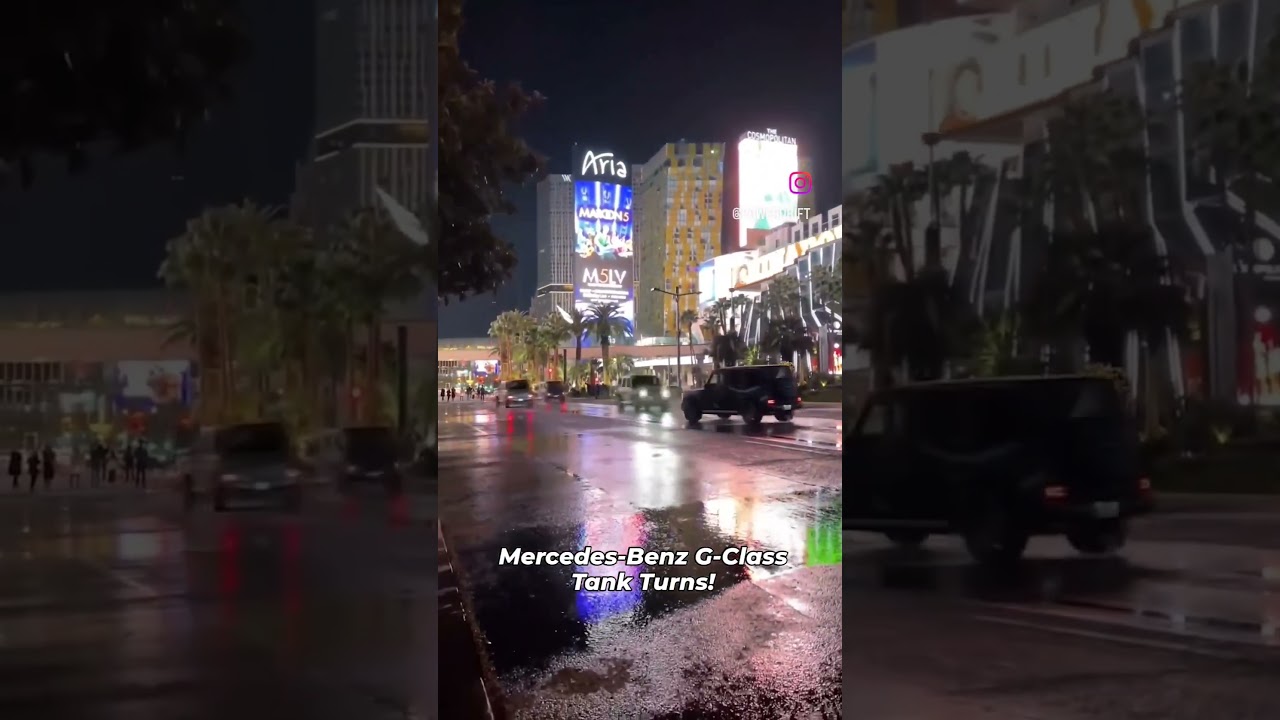 Mercedes-Benz G-Class Tank Turns! 