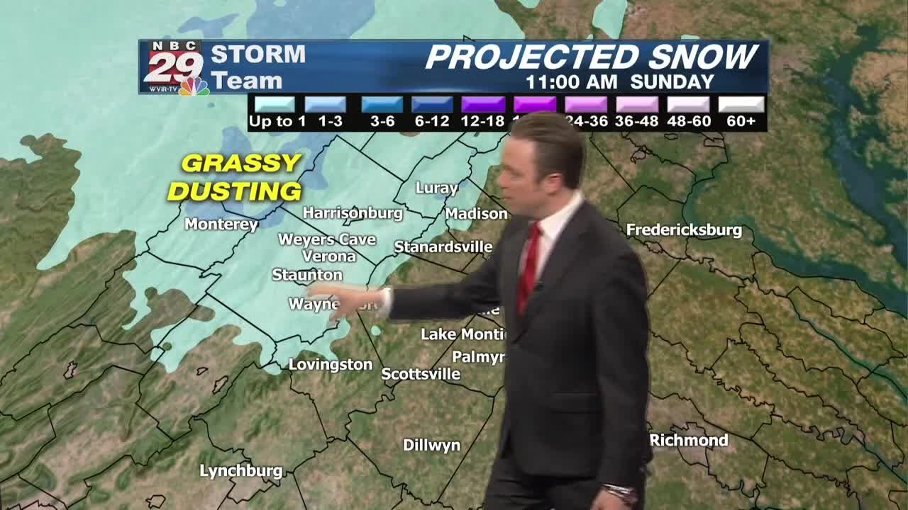 Tracking a rain and snow system