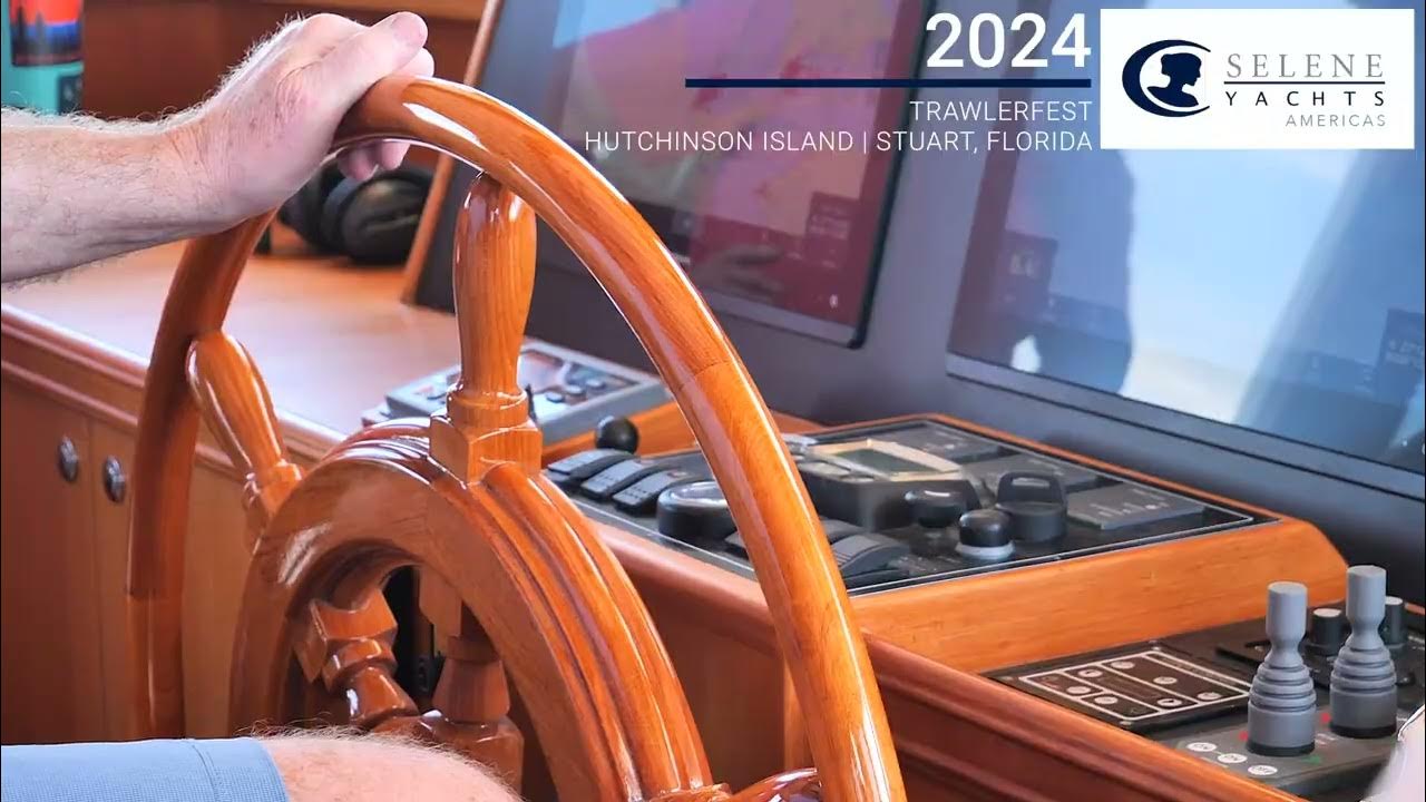Selene 60 Classic Yacht Underway and Docking w/ Drone View