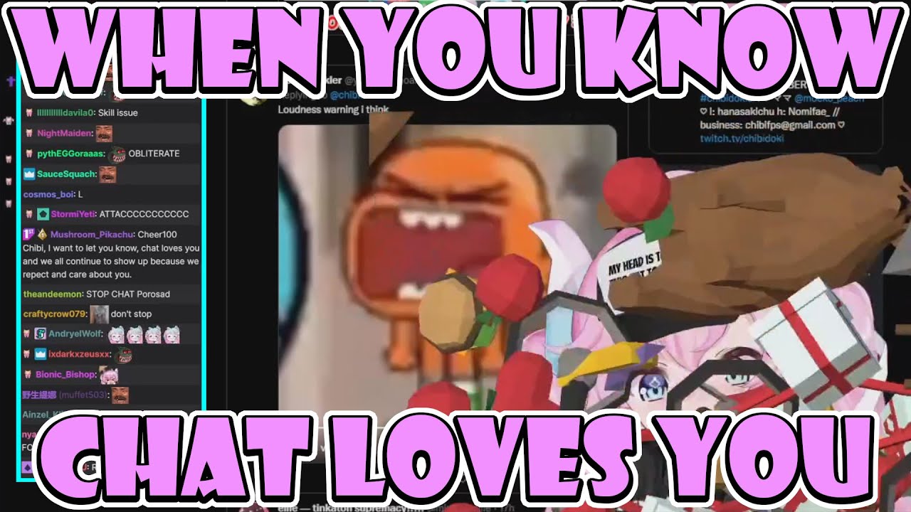 Chat Throws Objects at chibidoki for 3 Minutes Straight clips YouTube