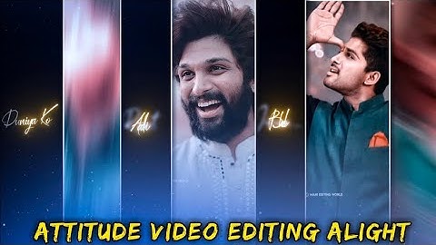 🔥 4K trending BGM attitude status video editing in alight motion | new BGM video editing |