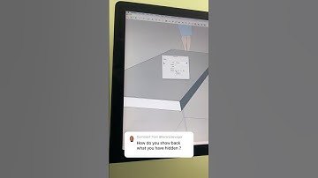 How do you show back what you have hidden? #sketchup #3d