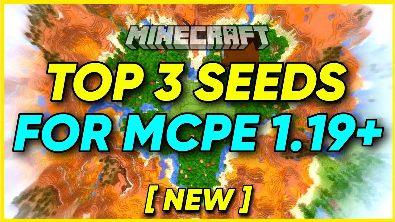 TOP 3 BEST SEEDS FOR MCPE 1.19+ Best minecraft pe 1.19 seeds Gaming