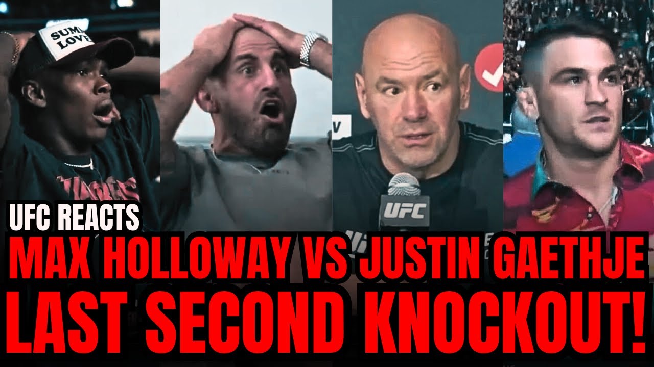 UFC Fighters REACT To Max Holloway vs Justin Gaethje KNOCKOUT!
