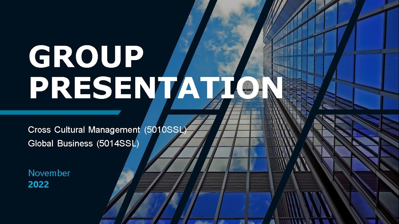Group Presentation - YouTube