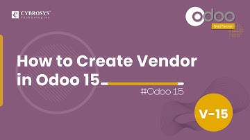 How to Create Vendor in Odoo 15 | Odoo 15 Purchase | Odoo 15 Enterprise Edition