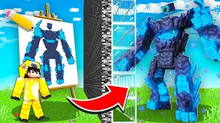 Minecraft'ta ÇİZDİĞİM HER BOSS CANLANIYOR!