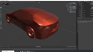 Blender Live detailing a 3d car model