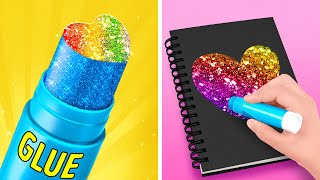9 + COLORFUL CRAYON IDEAS & HACKS 🩷 Easy Painting & Art Crafts  by Imagine PlayWorld