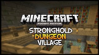 Minecraft PE 0.14.2 | STRONGHOLD & VILLAGE SEED FOR MCPE!! + SEED!! screenshot 2